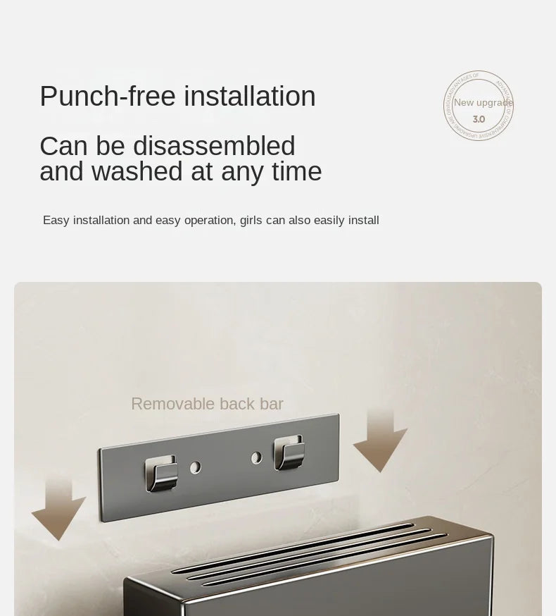 Kitchen Knife Storage Box, Knife Holder, Non-Perforation, Wall-Mounted Rack, Kitchen Items, Kitchen Accessories Organizer