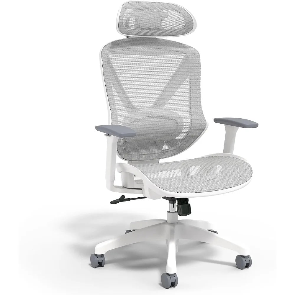 Ergonomic Mesh Swivel Task Chair, Gray (UN61365)