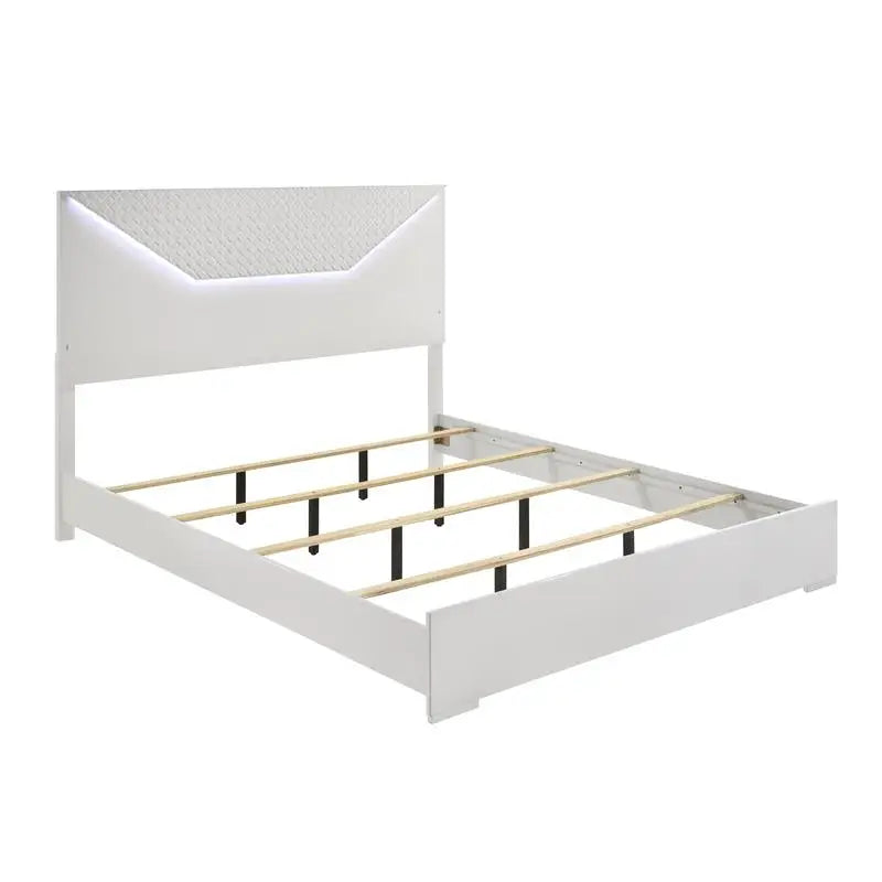 Modern 4-Piece Queen Bedroom Set with LED Headboard