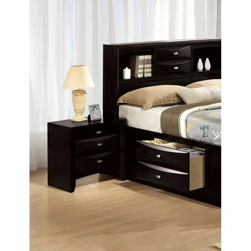 Black 3-Piece Bedroom Furniture Set