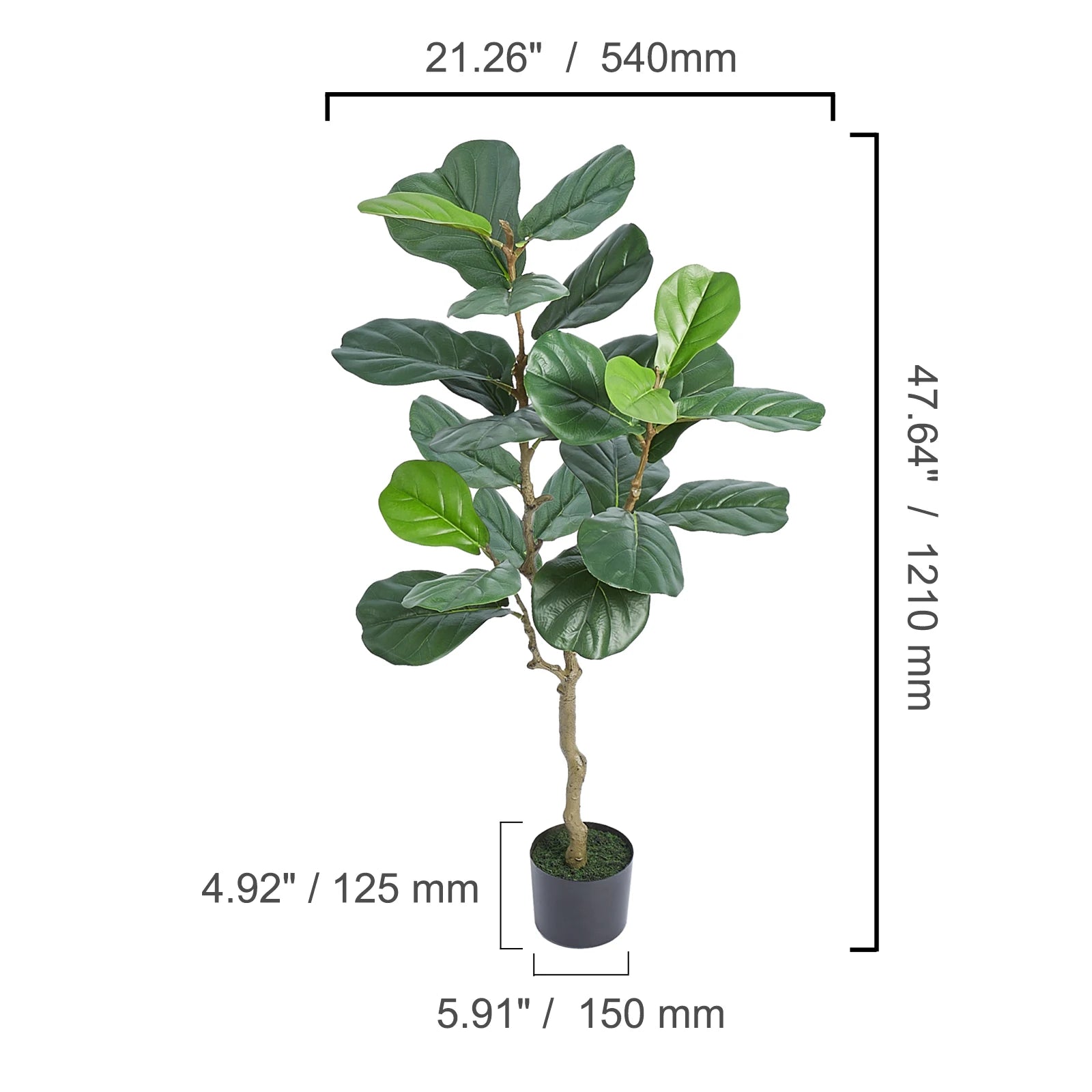Artificial Olive Tree 4/5/6FT Tall Faux Plant/ Secure PE Material/ Anti-Tip Tilt Protection Low-Maintenance Tree for Home
