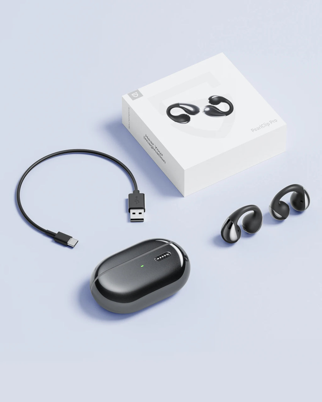 Pearl Clip Pro Wireless Earphones Bluetooth 5.4 Open-Ear Earbuds With AI ENC Clear Call, Multipoint Connection, IPX5