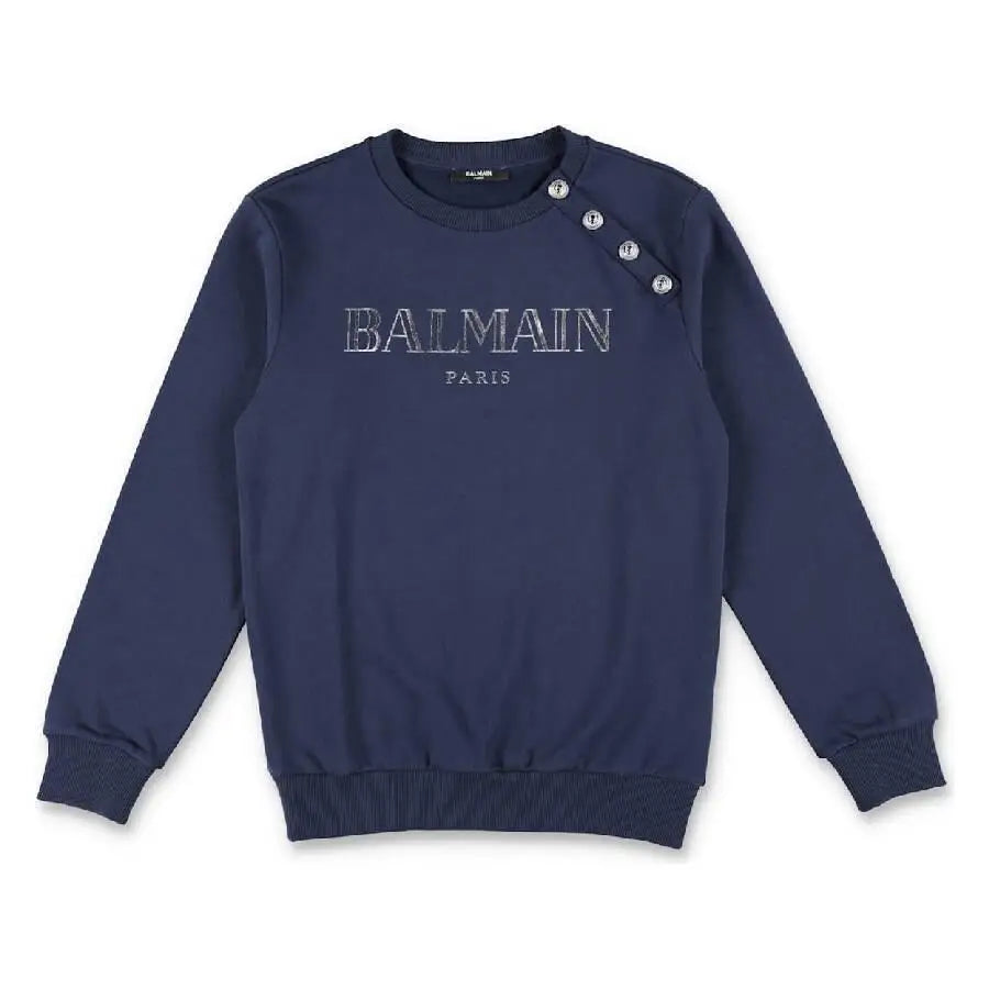 Balmain | Kids Logo Embroidered Cotton Sweatshirt