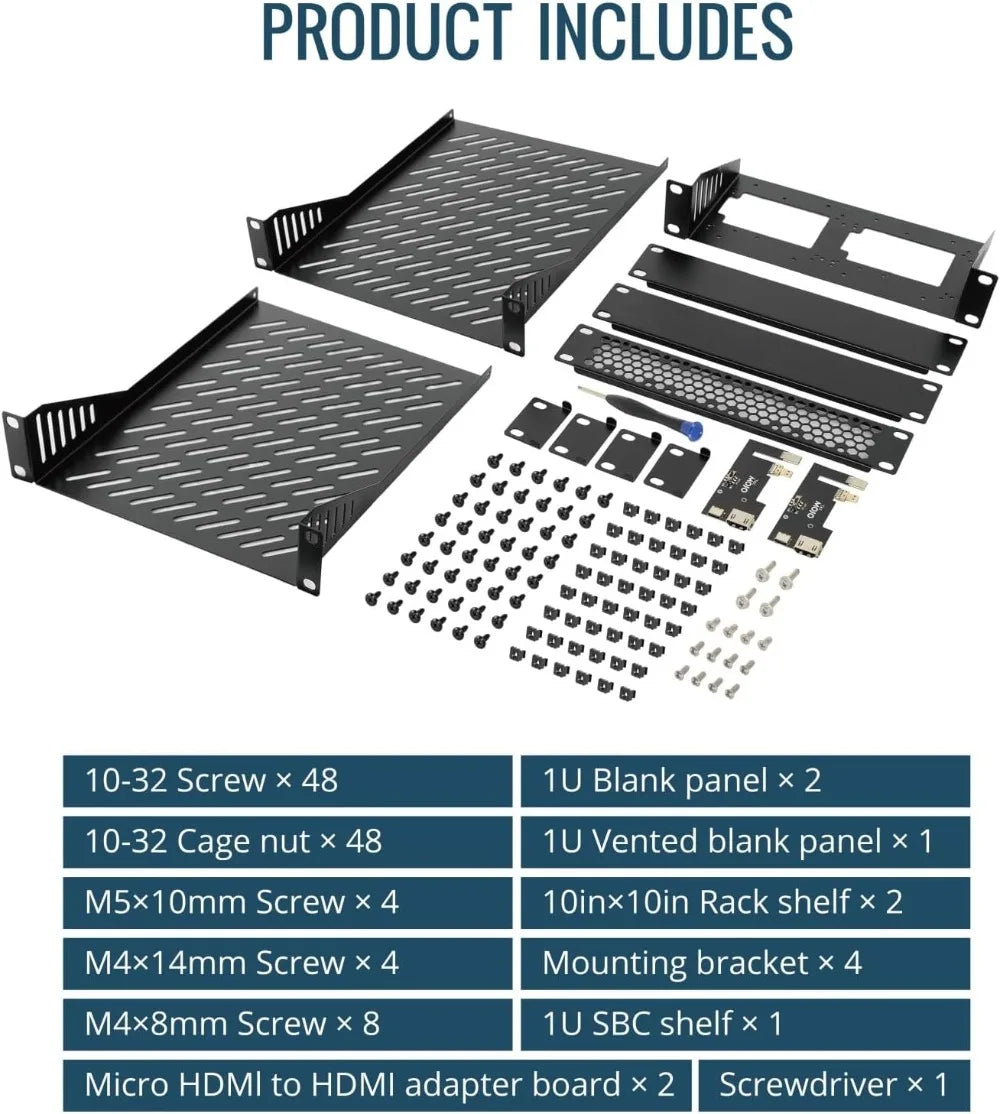 12U Mini Server Rack, 10 Inch Deep with Translucent Panels & Handles for IT Equipment & AV Devices, White