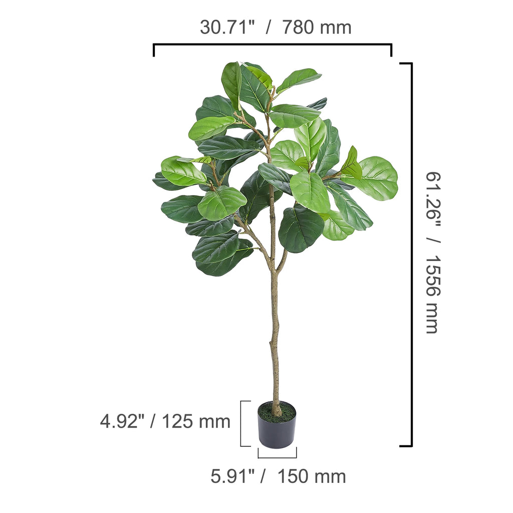 Artificial Olive Tree 4/5/6FT Tall Faux Plant/ Secure PE Material/ Anti-Tip Tilt Protection Low-Maintenance Tree for Home