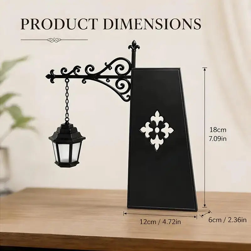 Miniature Hanging Shelf Lamp/ Decorative Bookshelf Lighting /Warm LED Night Light/ Library Lantern Reading Nook /Desk Ornament Literary Decor Book Lover Gift Home Halloween Decorations