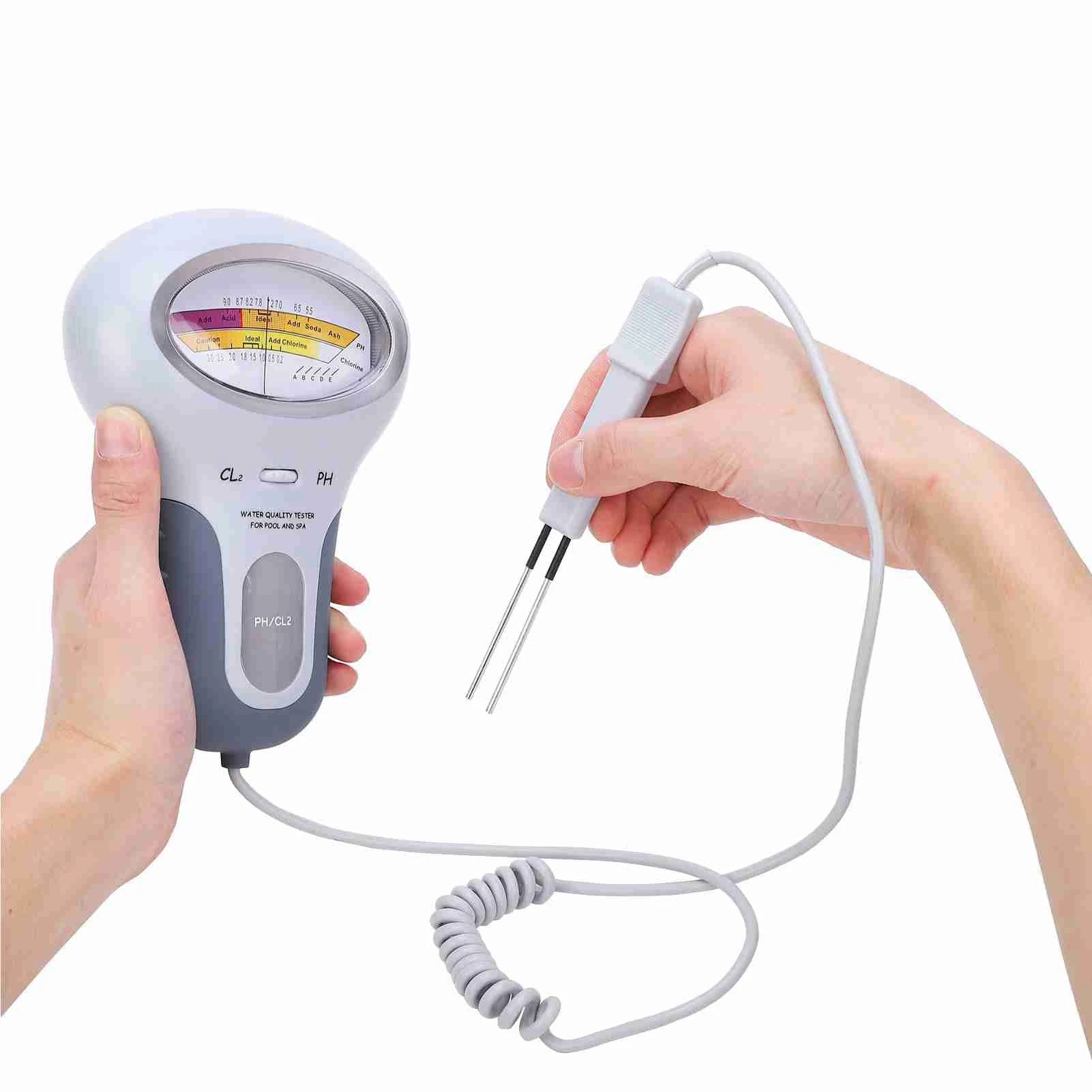 2 in 1 PH Chlorine Meter Chlorine Tester /PH Tester/ Chlorine Water Quality Testing Device/ CL2 Measuring Pool Swimming Accessories