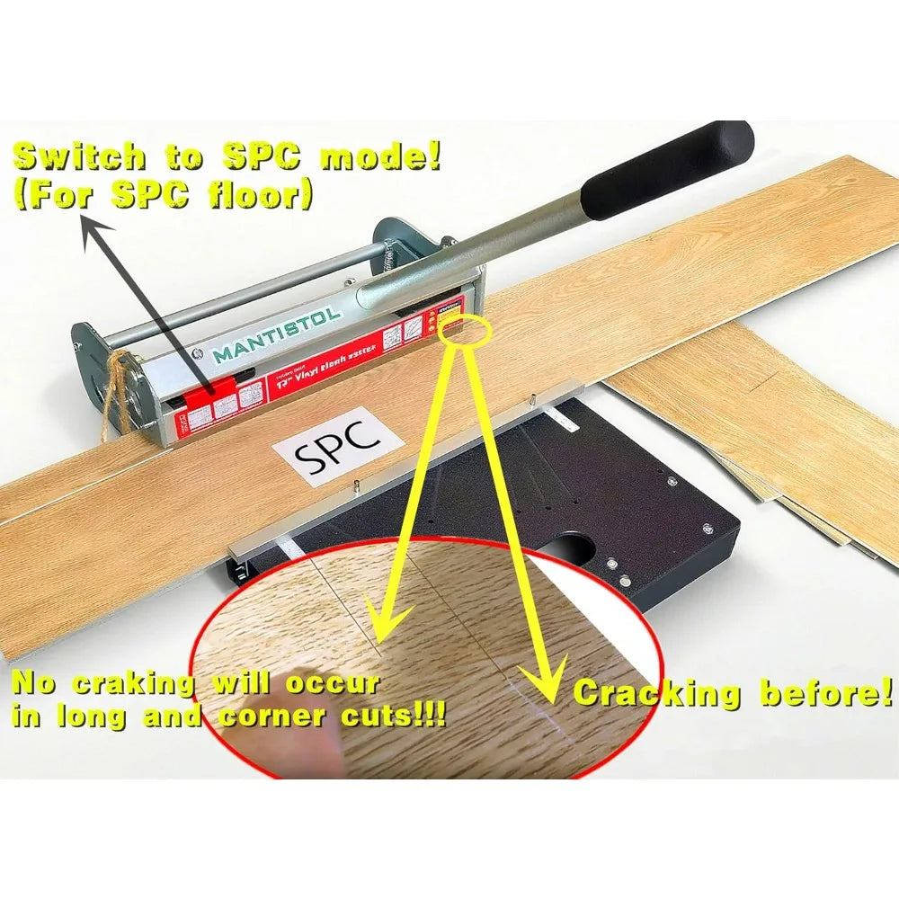 Advanced 13 Pro SPC, LVP, LVT, WPC, RVP, VCT, PVC, and Rigid Core Vinyl Flooring Cutter - Cuts Up to 9mm Thickness