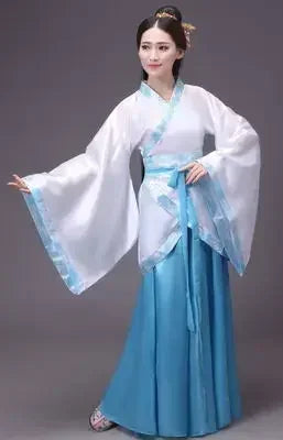Vintage Ethnic Style Women Top/ Skirt 2 Piece Set Princess Dance Costume/ Hanfu Ladies Suit Cosplay Outfit Woman New Year Clothing