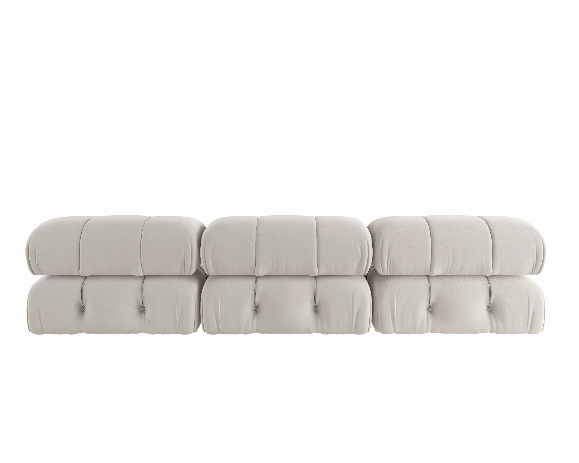 104" Minimalist Modular Sectional Sofas/ Modern Velvet Convertible Couches/ 3 Seats/ Living Room Sofa Sets for Office/ Apartment
