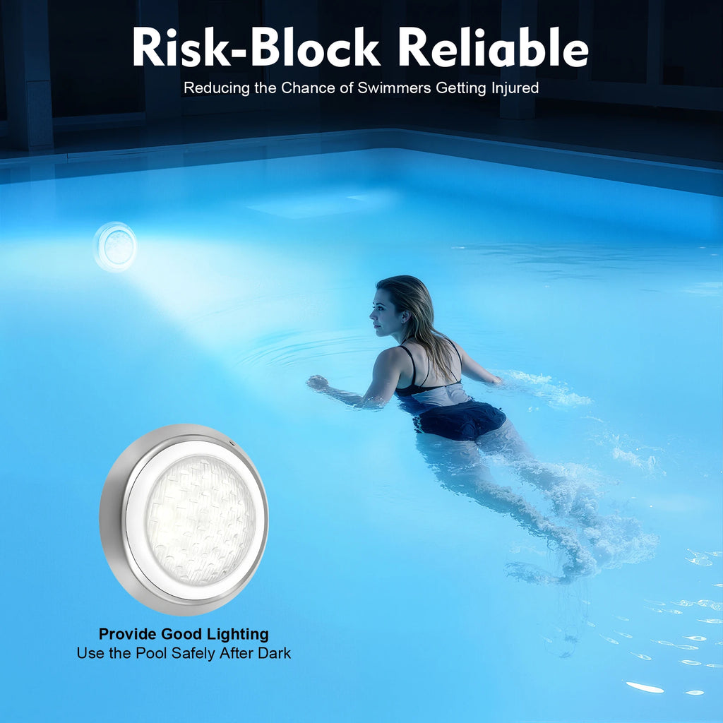 54W RGB LED Underwater Swimming Pool Light 12V Color Changing Remote Control 30m² Illumination for Garden Fountain Pond