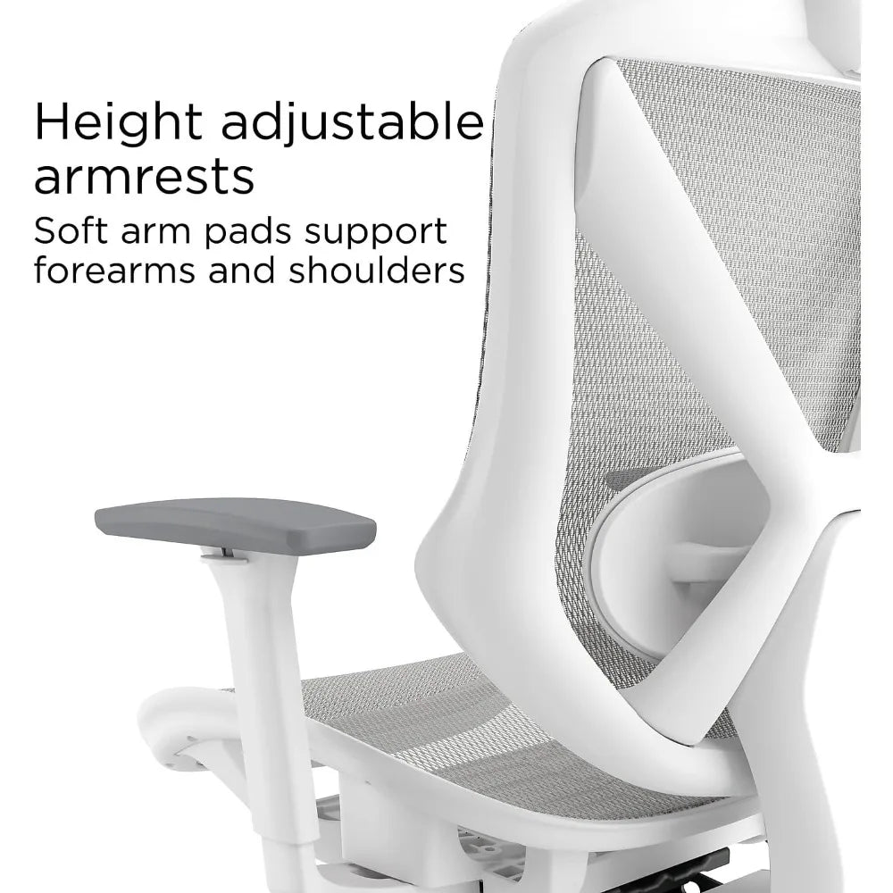 Ergonomic Mesh Swivel Task Chair, Gray (UN61365)