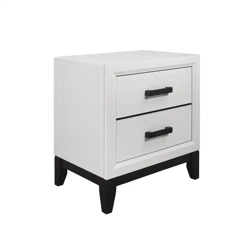 Mirage White 5-Piece Queen Bedroom Set with Modern Design