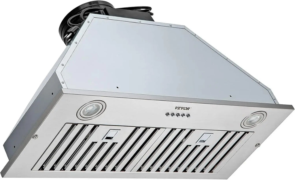 800CFM Insert Range Hood, 30" Stainless Steel Kitchen Vent with LED Lights, Baffle Filters, Ducted/Ductless Convertible