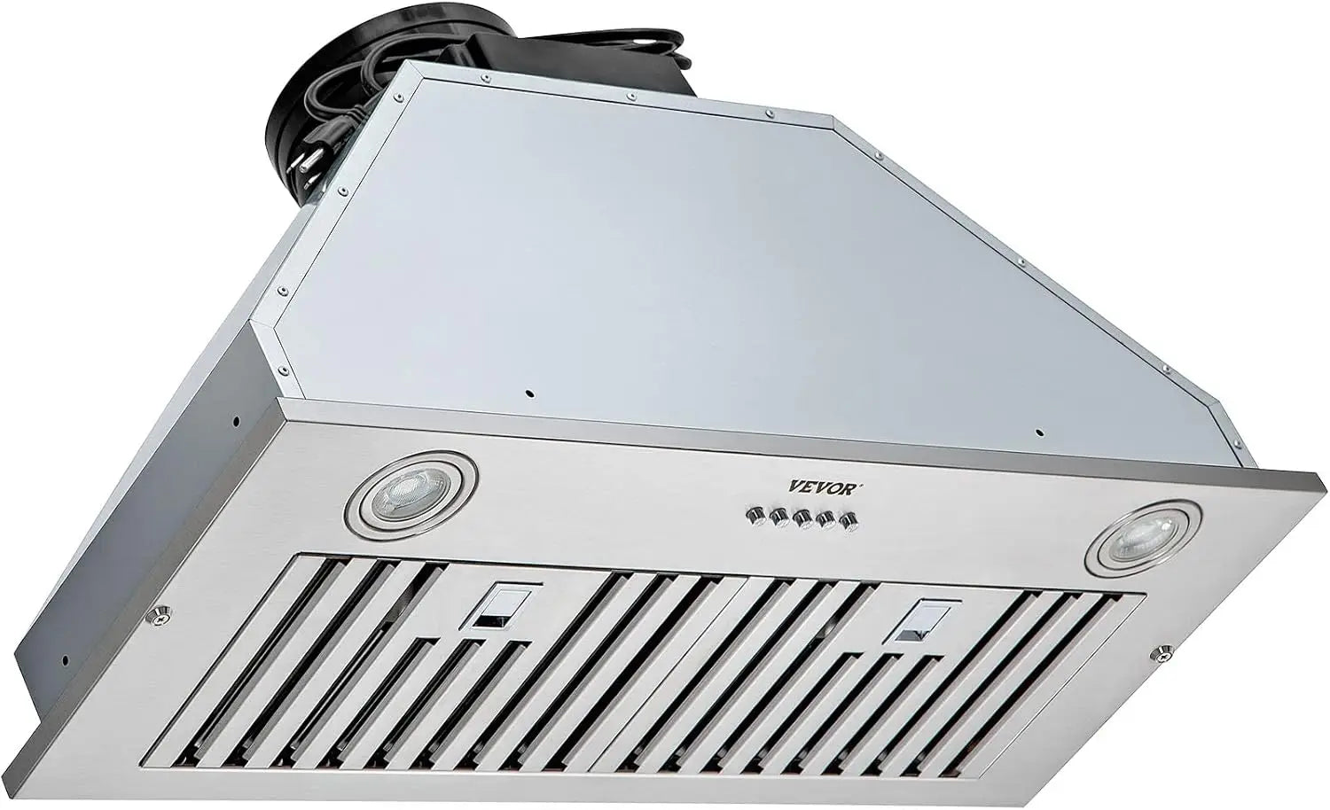 800CFM Insert Range Hood, 30" Stainless Steel Kitchen Vent with LED Lights, Baffle Filters, Ducted/Ductless Convertible