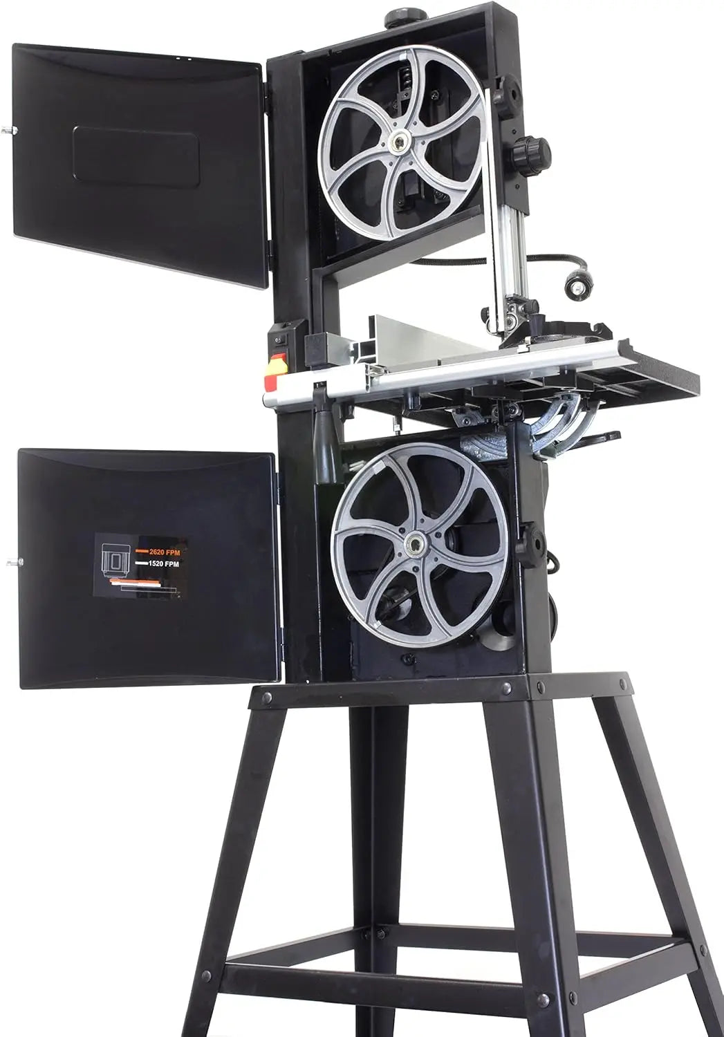 10-Inch 3.5-Amp Dual-Speed WEN Band Saw with Black Stand (BA3962)