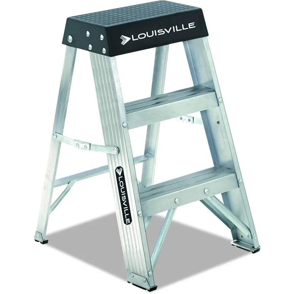 2-Foot Industrial Aluminum Step Stool, 300-Pound Load Capacity, Type IA, AS3002