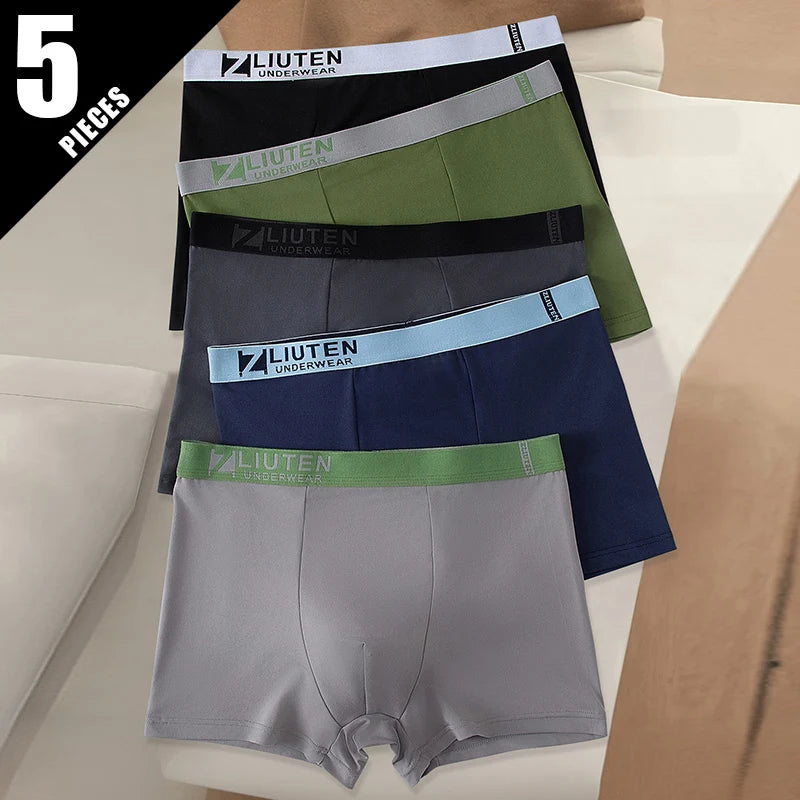 5 /10 Pack Men's Black Gold Printed Boxer Underwear Comfortable And Versatile Plus Size Sexy Young Men's Leisure Sports