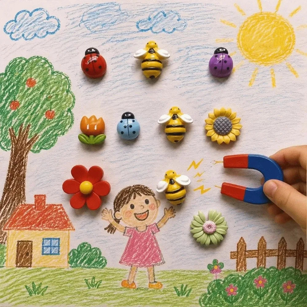 10pcs Adorable Refrigerator Magnets - Durable & Strong Hold for Kitchen, Office & More - Versatile Home Decor/ Mothers Day Gift