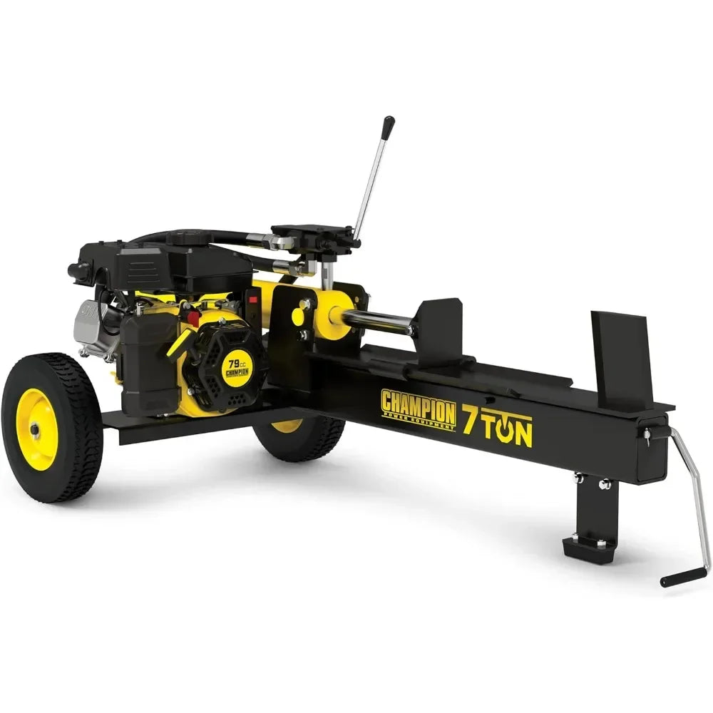 Compact Horizontal Gas Log Splitter with Auto Return, Black