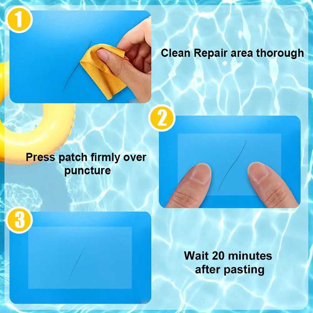 Self-Adhesive Pool Repairing Patches PVC Sticker for Inflatable Boat, Raft, Ring