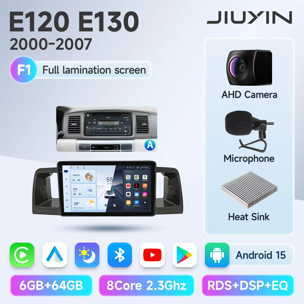 For Toyota Corolla Verso Spacio E120 2001-2007 Auto Radio Car Play WIFI Car Radio/ GPS Navigation/ Multimedia Video Stereo DSP Audio