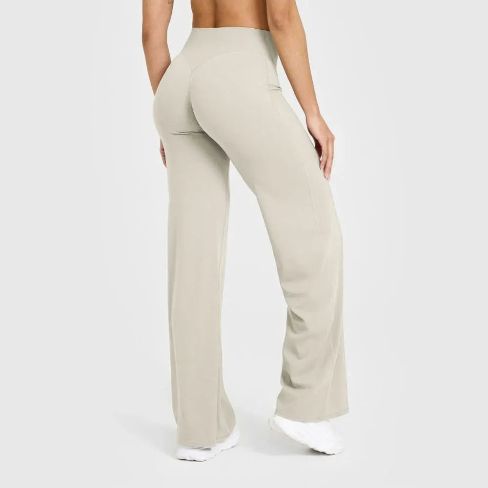 NCLAGEN Yoga Pants GYM Naked Feel Straight-Leg Pants Ultra Soft Butter Fabric Women's Mid-Waist Pilates Running Sport Trousers
