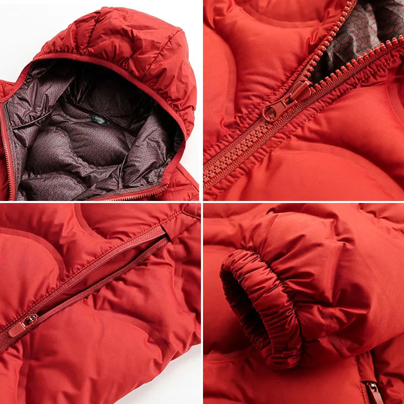 Unisex Fleece Thickened Hooded Jacket/ Windproof/ Breathable Warm Sports Jacket Autumn, Winter ,Outdoor Running Fitness Thick Jacket