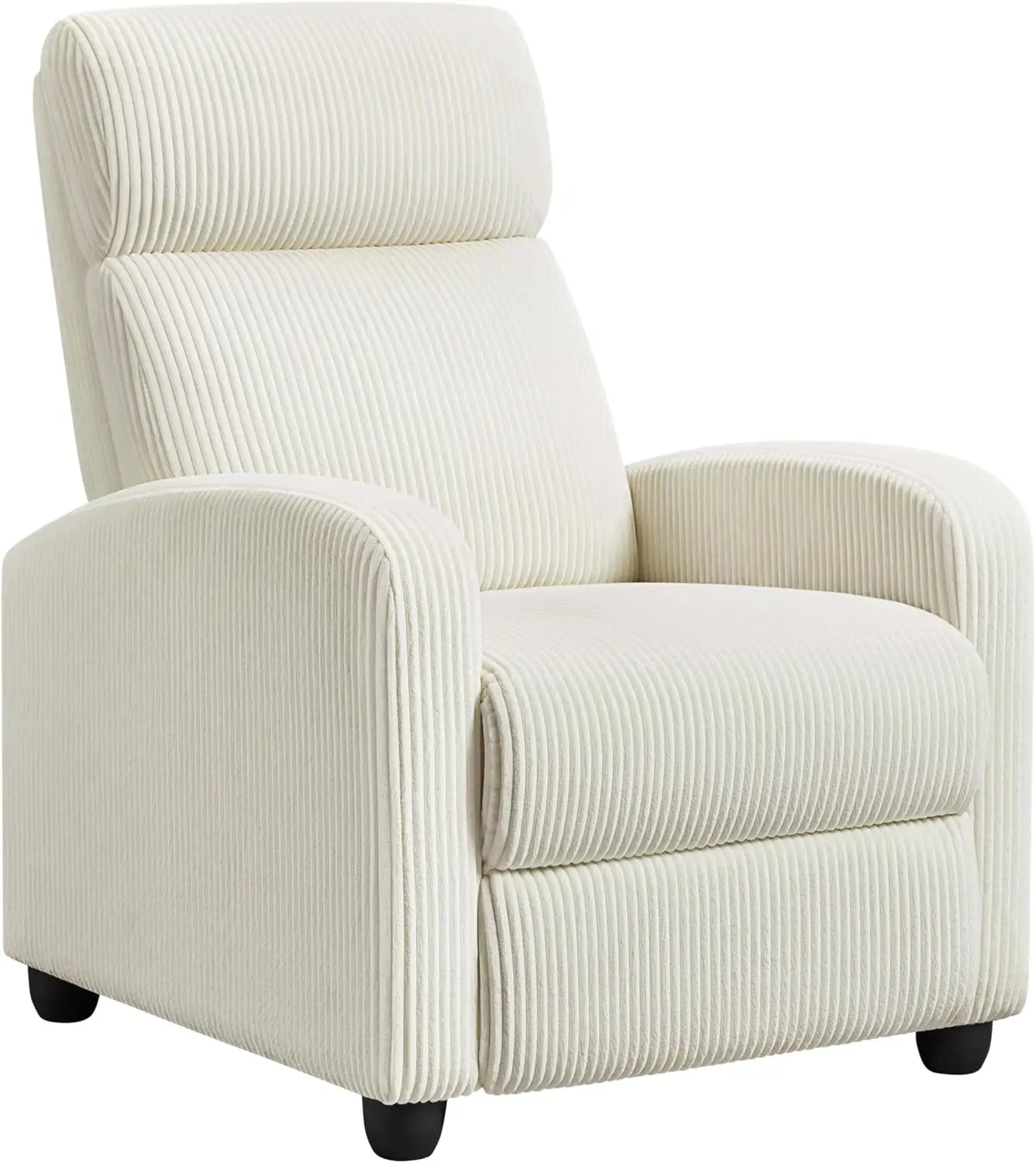 Corduroy Recliner Chair Single Sofa Home Theater Seating Adjustable Modern Reclining Chair for Living Room Bedroom Home Theater