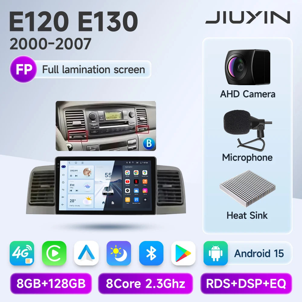 For Toyota Corolla Verso Spacio E120 2001-2007 Auto Radio Car Play WIFI Car Radio/ GPS Navigation/ Multimedia Video Stereo DSP Audio