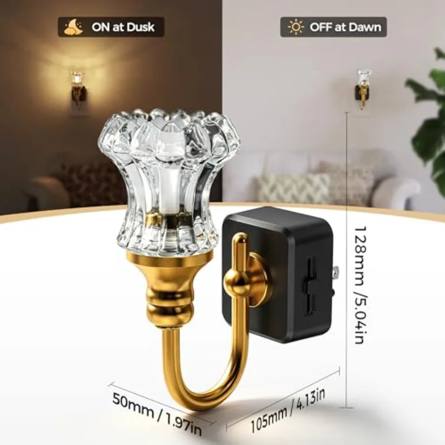 LED Night Light, Night Lights Plug into Wall, 0-100LM Dimmable Nightlight, Dusk to Dawn Sensor, 3000K Soft White, Nightlights