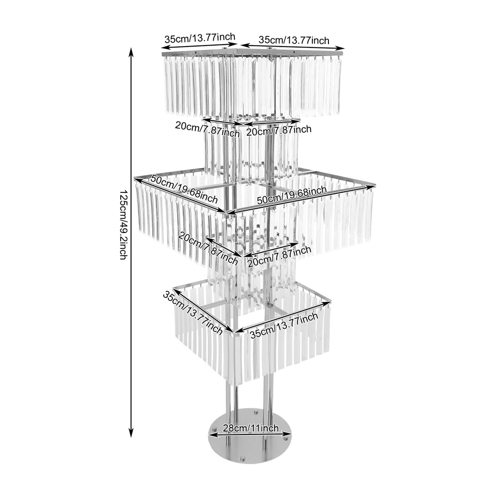 2pcs 5-Tier Flower Stand for Wedding Birthday Party Events Flower Vase Stand for Centerpieces Wedding Flower Stand Gold/silver