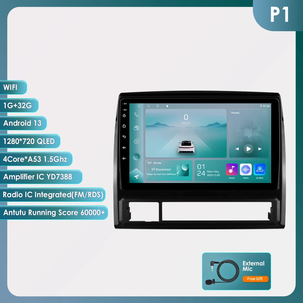 Android Auto Car Radio For Toyota Tacoma 2/Hilux 2005-2015 Multimedia player GPS Navi/ Stereo Car Intelligent Systems 4G Car Play