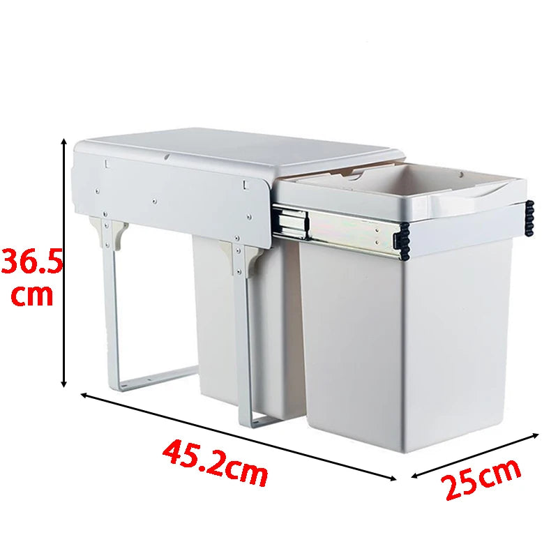 Kitchen Sink Trash Can, Large Kitchen Cabinet Recycle Bin, Food Waste Litter Bins, Dustbin Recycling ,Trash Sorting Home Appliance