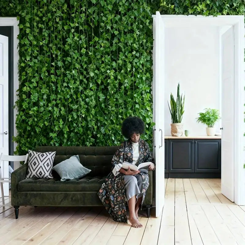 24 PCS Total 19m/755inch Ivy Garland for Home Living Room Wall Decoration Artificial Greenery Vine for Wedding Party Decor