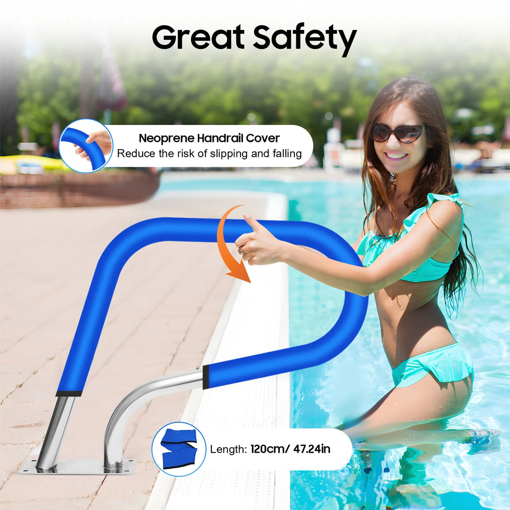 Stainless Steel Pool Railing Pool Rail 304 Grade Anti-Corrosion Safety Handrail for Swimming Pools