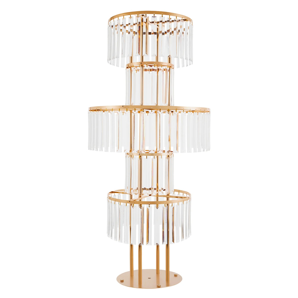 2 Pcs 5-tier Flower Stand, 11.02- 22.05 Lbs Load for Wedding, Birthday Party, Celebration, Home Decoration, Buffet