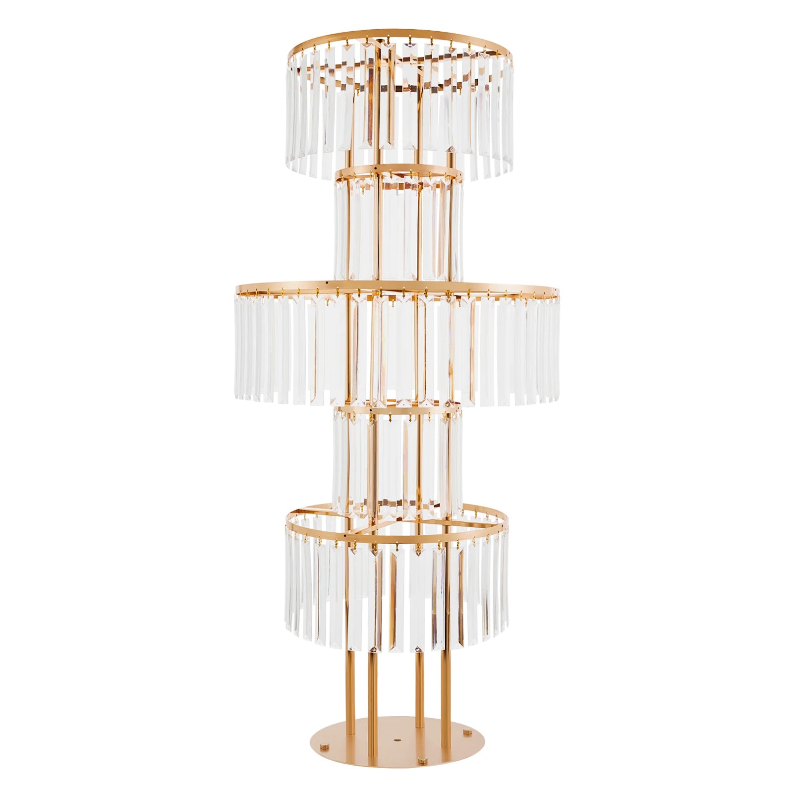 2 Pcs 5-tier Flower Stand, 11.02- 22.05 Lbs Load for Wedding, Birthday Party, Celebration, Home Decoration, Buffet