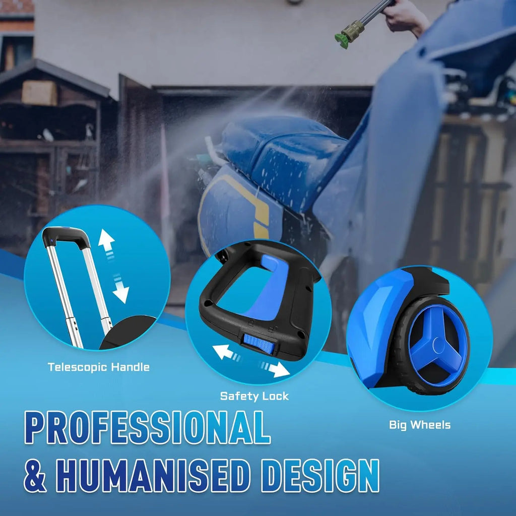 Pressure Washer Touch Screen Adjustable Pressure Power Washer with 4 Quick Connect Nozzles ,Inlet Hose & Filter