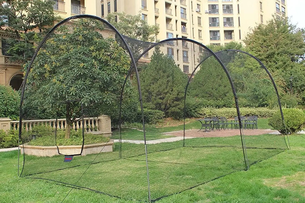 Batting Cage Baseball Softball - 22FT Heavy Duty Steel Frame and Net for Kids/ Adults Backyard Practice & Training