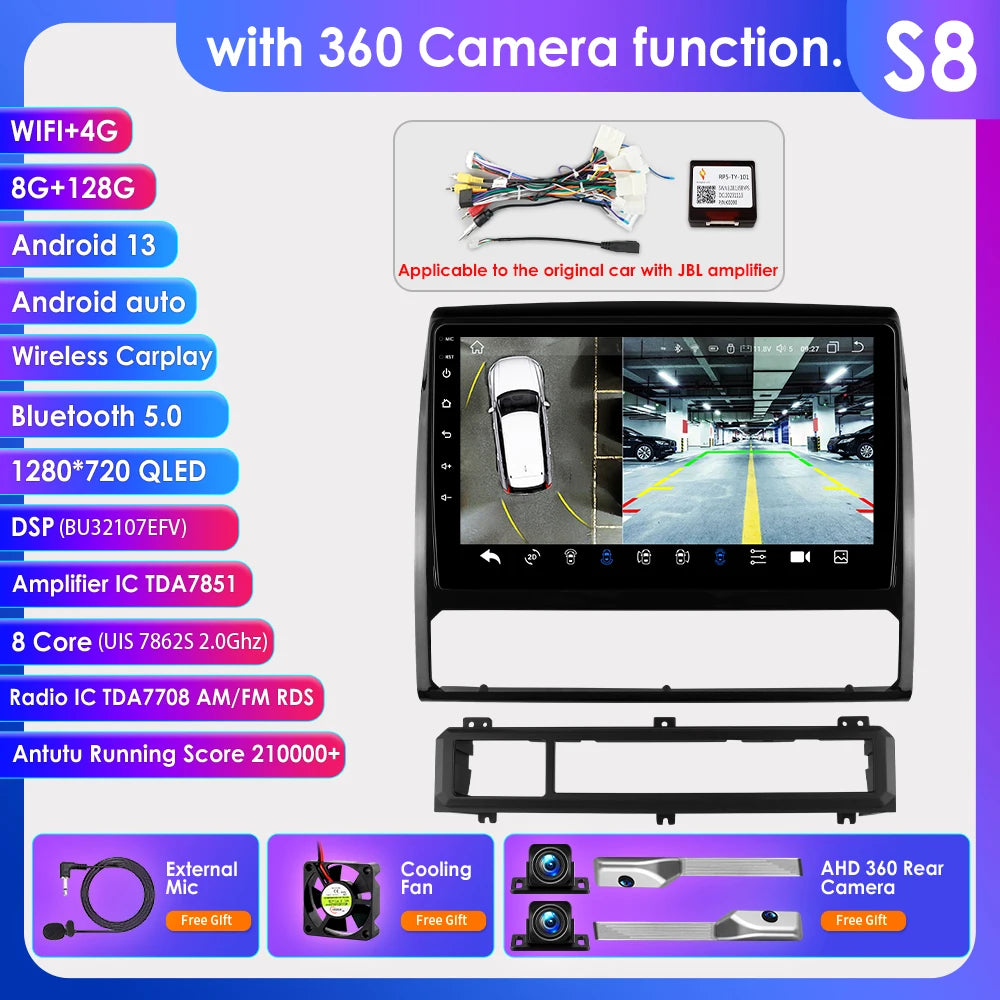 Android Auto Car Radio For Toyota Tacoma 2/Hilux 2005-2015 Multimedia player GPS Navi/ Stereo Car Intelligent Systems 4G Car Play