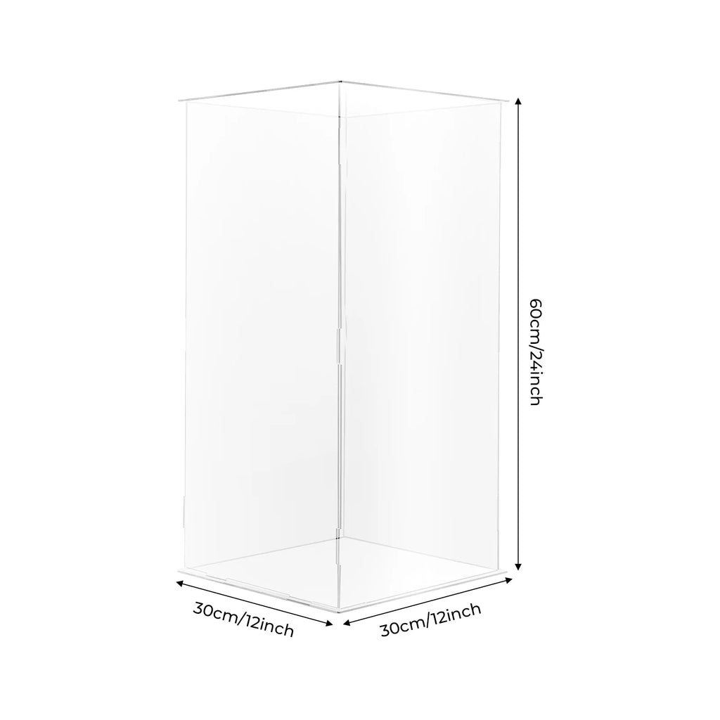 Acrylic Display Stand Freestanding Case/ Acrylic Display Box For Action Figures/ Collectibles/ Flowers 30*30*60cm
