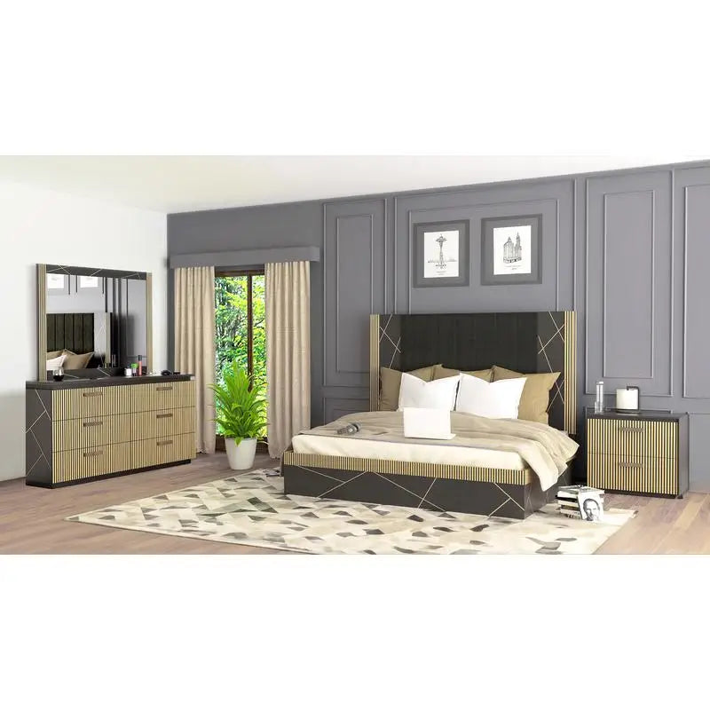 Modern 4-Piece Queen Bedroom Set