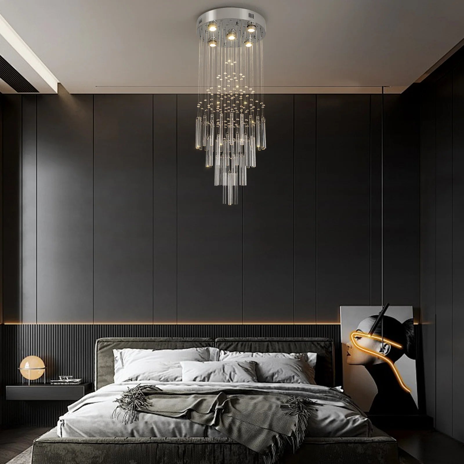 Crystal Ceiling Chandelier Luxury Home Decor/ Living Room/ Bedroom  Pendant Lights /Lighting Fixture Ceiling Lamps