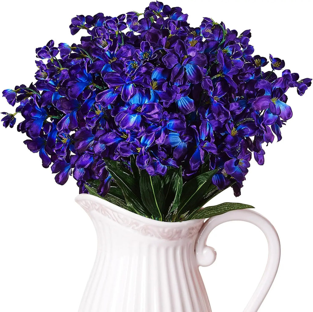 32 Pieces 27 Inches Artificial Orchid Flowers/ Faux Orchids Silk Flowers for Wedding /Dinning /Home Restaurant Decorations