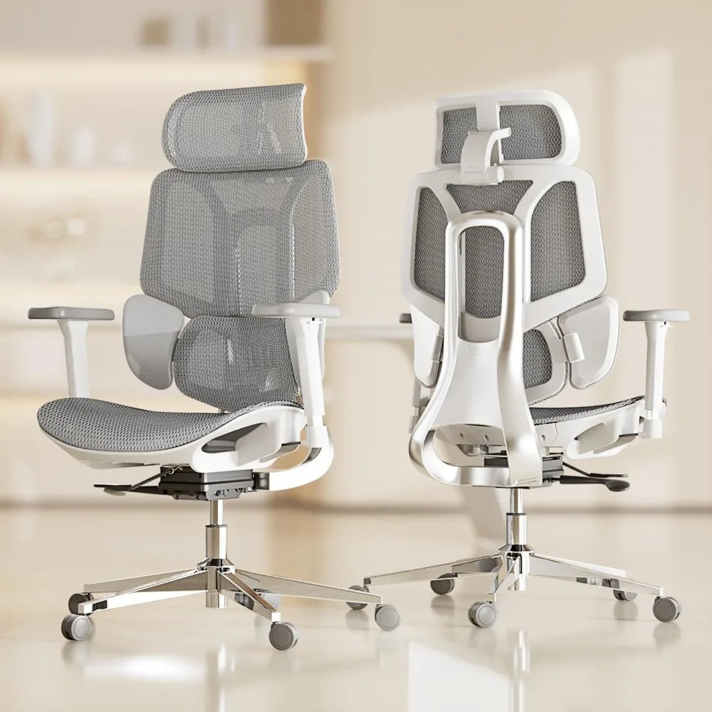 Air Ergonomic Office Chair, Big and Tall Office Chair - with 3-Zone Dynamic Lumbar Support, 3D Adjustable Headrest
