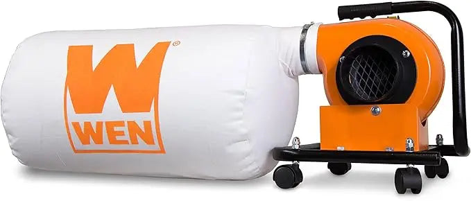 Woodworking Dust Collector with 5.7-Amp Motor, 12-Gallon Bag, Mobile Base, and Wall Mount Option (DC3401)