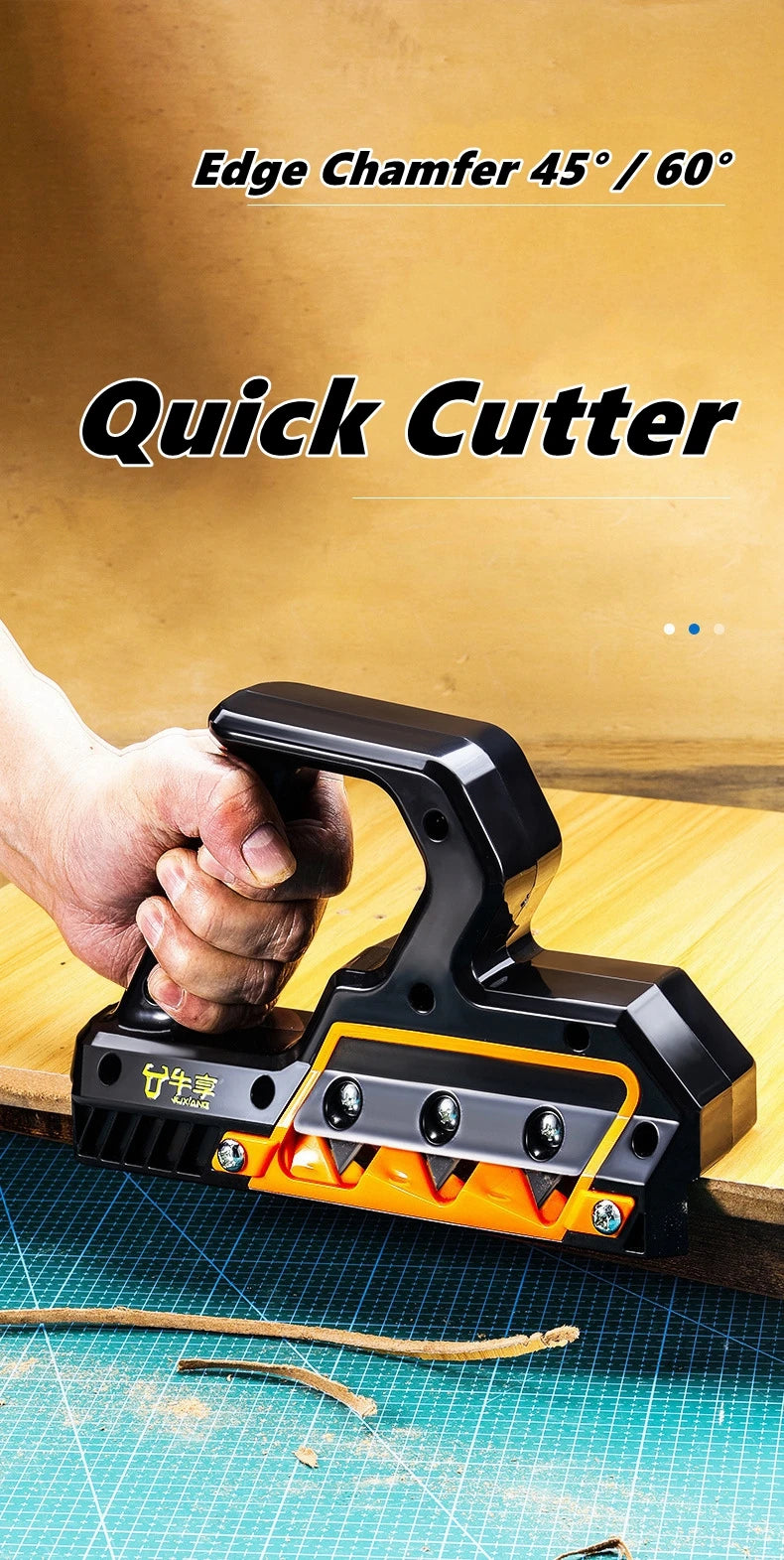 45°/60° Woodworking Chamferer Planers/ Plasterboard/ Quick Cutter Gypsum Board/ Hand Plane Drywall/ Edge Chamferer Trimmer