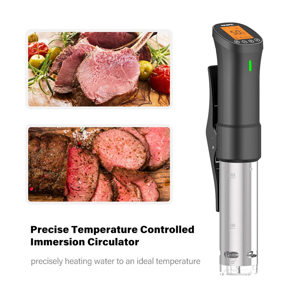 INKBIRD Culinary Sous Vide ISV-200W Wi-Fi Precision Cooker, Powerful & Durable Immersion Circulator with Stainless Steel Components