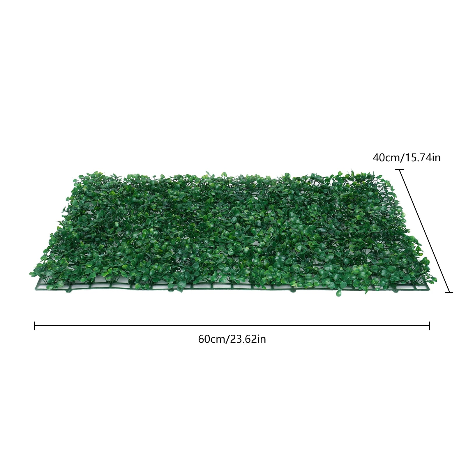Artificial Greenery Wall Panel 12 Pack, 23.6x15.7in Faux Plant Mat with High Density PE, Privacy Fence Screen for Garden/ Patio